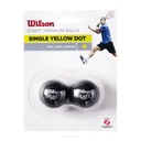 Wilson Staff Premium squashové loptičky, žltá bodka, 2 ks