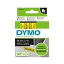 DYMO páska D1 12mm x 7m žltá/čierna