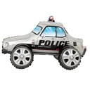 Strieborný policajný fóliový balónik do auta 65cmx38cm