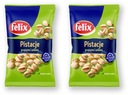 Felix Pečené a solené pistácie 70 g x 2