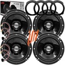 4x reproduktory do auta JVC 165mm pre FIAT STILO BRAVO SET PREDNÉ + ZADNÉ