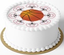 WAFLOVÝ PAPIER BASKETBAL NBA BASKETBAL 22CM -29CM