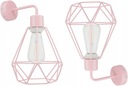 Detská nástenná lampa pre dievčatá Carmen Pastel Pink Pastel LED