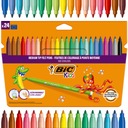 BIC KIDS KID CULEUR ZNAČOVAČE, ZNAČOVAČE, UMÝVATELNÉ ZNAČOVAČE NA VODNEJ BÁZE PRE DETI x24