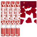 TUBE RED HEARTS CONFEETTI svadobné 40 C 4 ks