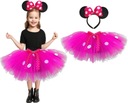 OUTFIT MINNIE MOUSE MICKEY KOSTÝM TUTU SUKŇA ČELENKA 146/152