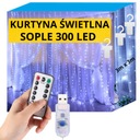 SVETELNÁ ZÁPONA 3x3m ICIPLES 300LED GARLANDOVÉ LAMPY