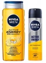 NIVEA Men Active Energy sprchový gél 500ml + antiperspirant 150ml