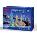 3D puzzle 123 ks. City Line. Kubický New York City