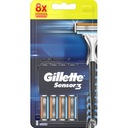 Náboje do žiletky Gillette Sensor3 Blades 8 kusov