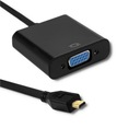 Qoltec adaptér Micro HDMI D samec | VGA samica | +