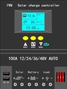 SOLÁRNY REGULÁTOR NABÍJANIA 100A OVLÁDAČ 12V-48V