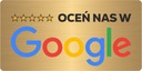 HODNOŤTE NÁS NA GOOGLE | Informačná tabuľka z nehrdzavejúcej ocele GOLD | UV tlač