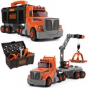 Smoby Truck 3v1 BlackDecker Tools Crane 60 Accs.