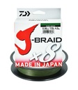 DAIWA J-Braid X8 zelený / tmavozelený oplet, dĺžka 150m - 0,06mm