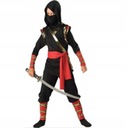 Kostým ninja karneval ninjago červený 110/116