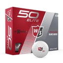 Mäkké golfové loptičky Wilson Fifty Elite biele