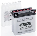 EXIDE BATÉRIA NA BICYKEL 12V 5AH 40A P+ s ELEKTROLYTOM súčasťou balenia 120x60x130