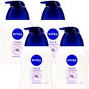 4x NIVEA - Care & Cashmere TEKUTÉ MYDLO - 250ml