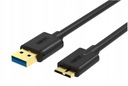 UTK KÁBEL 1m pre USB 3.0 - micro USB 3.0 GOLD disk