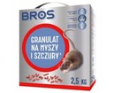 Jedové granule pre myši a potkany BROS 2,5 kg