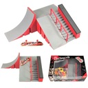 FINGERBOARD RAMP SKATEPARK + SKATEBOARD SET