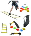 Koordinačný rebrík FUTBALOVÝ tréningový set Outdoor FIT