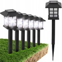 6x solárna záhradná LED lampa s príveskom