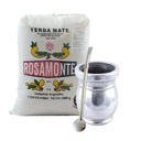 Set Yerba Mate Rosamonte Lienzo 1kg Palo Santo