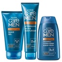 Avon Care Men Essential Set pre mužov [šampón + balzam + gél na holenie