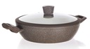 HLBOKÁ PANVA, HRNIEC WOK, 28 cm, 3,7 L, mramorovaná