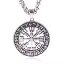 Strieborný náhrdelník Viking Compass Vegvisir Runes Nordic