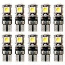 10 LED žiaroviek W5W T10 canbus interiérová doska 12V