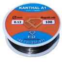 Kanthal odporový drôt A1 0,12mm 100 metrov