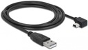 Kábel 2m USB - MINI-USB BM5P Delock lomený DLH