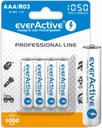 4x everActive R03/AAA Ni-MH 1050 mAh BATÉRIE