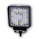 Pracovná lampa 9 LED štvorcová 9-32v 2200lm halogén