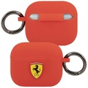 FERRARI KRYT PÚZDRA S LOGOM NA AIRPOD 3 ČERVENÉ