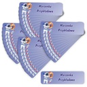 40x Nálepky s menom, názvom školy, zošity