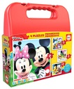 Puzzle 12 16 20 25 Krabička Mickey Mouse a priatelia