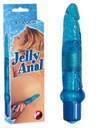 Tenký prírodný análny vibrátor - Jelly Anal