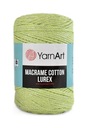 YarnArt Macrame Cotton Lurex 726 pistáciová šnúrka