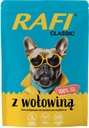 RAFI CLASSIC MOKRÉ KRMIVO PRE PSA S HOVÄDZÍM SADA 10X400G