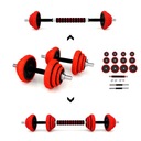 DUMBELL 2x10KG HMS ZÁVAŽÍ SET OCEL