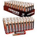 40x alkalická batéria TOSHIBA LR6 AA 1,5V VÝKONNÁ