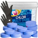 CHLOR MULTI TABLETY 25x 200G 3V1 VEĽKÉ 5KG ZDARMA GAMIX POOL CHEMICALS