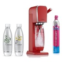 SodaStream ART RED + 2x FĽAŠA FUSE PLANTS 1L