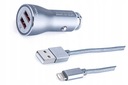 MYWAY U3O08 USB + KÁBEL 12/24V 36W NABÍJAČKA DO AUTO