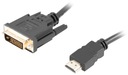 3m DVI-D HDMI zlatý kábel DualLink 4K 3D ARC 24+1