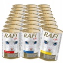 Krmivo pre mačky Rafi cat MIX 3 príchute 24x415g